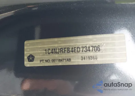 2014 Jeep Patriot Latitude z USA, uszkodzony, nr VIN 1C4NJRFB4ED734706